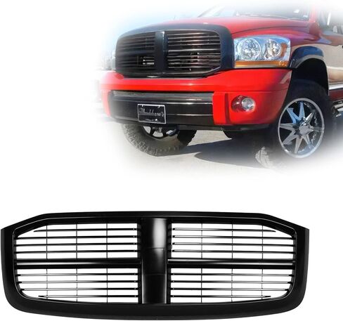 2006-2009 Compatible With Dodge Ram 1500 2500 3500 Pickup Truck Front Grille Grill Black 5JY121SPAF CH1200280 in Kuwait