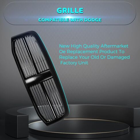 2006-2009 Compatible With Dodge Ram 1500 2500 3500 Pickup Truck Front Grille Grill Black 5JY121SPAF CH1200280 in Kuwait