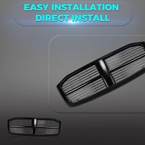 2006-2009 Compatible With Dodge Ram 1500 2500 3500 Pickup Truck Front Grille Grill Black 5JY121SPAF CH1200280 in Kuwait