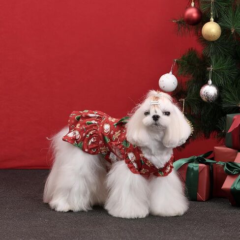 CuteBone Dog Dress Girl Puppy Skirt Cat Outfit Pet Clothes for Small Dogs Costume Birthday Gift DR27S in Saudi Arabia