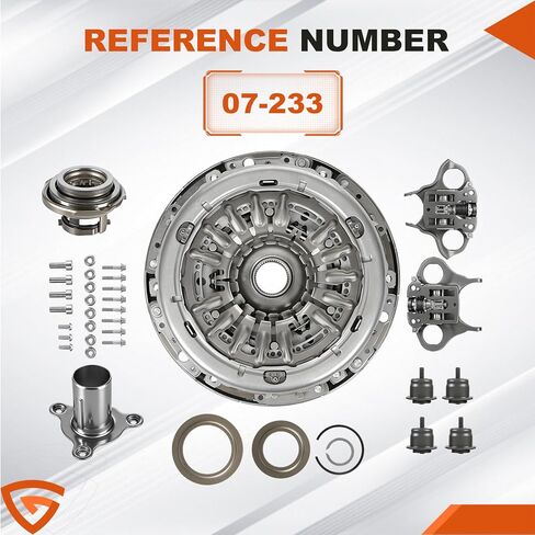 طقم القابض 07-233، طقم قابض ناقل الحركة البديل، متوافق مع Ford EcoSport 13-17، Fiesta 11-19، Figo 16-18، Focus 11-18، استبدل 07-233 in Kuwait