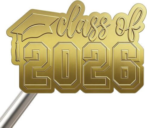 Graduation Stickers 2026, Class of 2026 Envelope Seals for Graduation Announcements, Party Favors, Gift Wrapping & Decorations, Black Waterproof Vinyl Stickers, 60 PCS 2 Inch (Black) in Saudi Arabia