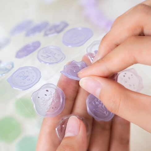Clear Floral Wax Seal Stickers, 18 Pcs Self-Adhesive Envelope Seals for Wedding Invitations, Christmas Cards, Party Favors, Gift Wrapping, Birthday, Bridal Shower, Elegant Botanical Design in Kuwait