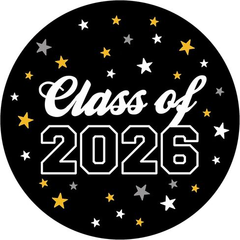 120 Pack Class of 2026 Graduation Stickers – Red Party Favor Bag Labels, 1.6 Inch Round Envelope Seals, Graduation Party Favors & Decorations (Available in Black, Red, and Blue) in Saudi Arabia