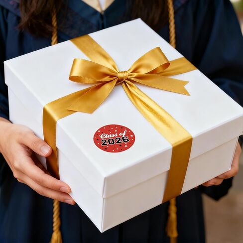 120 Pack Class of 2026 Graduation Stickers – Red Party Favor Bag Labels, 1.6 Inch Round Envelope Seals, Graduation Party Favors & Decorations (Available in Black, Red, and Blue) in Saudi Arabia
