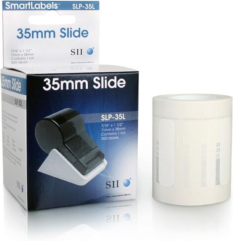 Seiko Instruments 35mm Slide Labels for Smart Label Printers (SLP-35L),White in Saudi Arabia