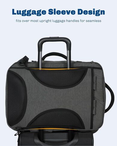 حقيبة ظهر Hynes Eagle 44L تحمل على الظهر معتمدة من شركة الطيران للرجال والنساء حقيبة ظهر كبيرة للكمبيوتر المحمول مقاس 17 بوصة من النايلون حقيبة ظهر ليلية لعطلة نهاية الأسبوع باللون الرمادي in Kuwait