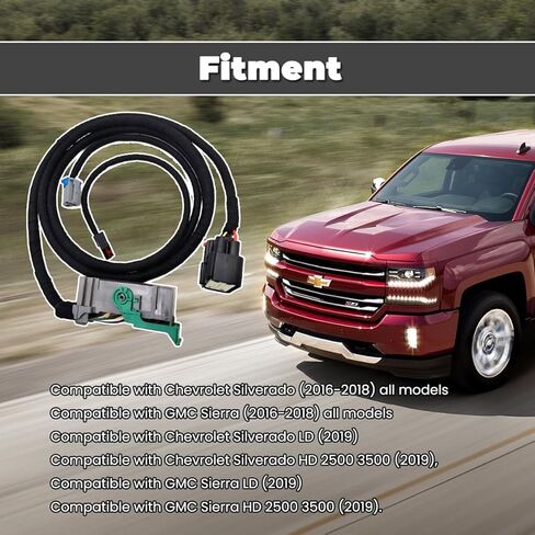 16-Pin Center Console Conversion Harness for Chevy Silverado & GMC Sierra 2016-2019, Jump Seat to Full Console Wiring Adapter, Plug & Play, Supports Wireless Charging in Saudi Arabia