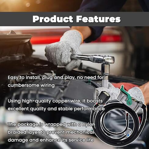 16-Pin Center Console Conversion Harness for Chevy Silverado & GMC Sierra 2016-2019, Jump Seat to Full Console Wiring Adapter, Plug & Play, Supports Wireless Charging in Saudi Arabia