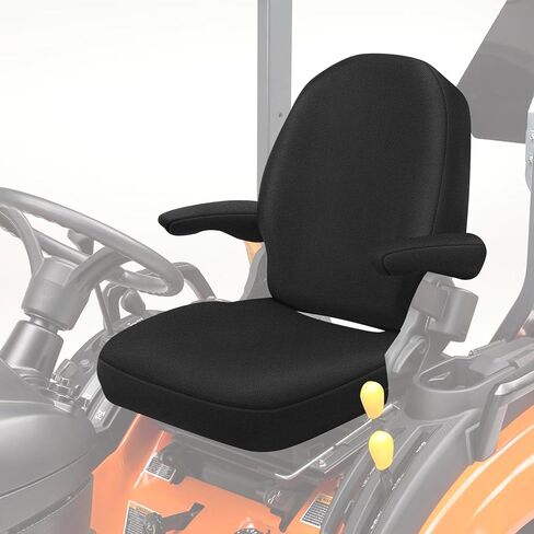Tractor Seat Cover Compatible with Kubota BX2380/BX2680, Heavy Duty Knitted Sponge Seat Cover with Armrests & Tool Pockets in Kuwait