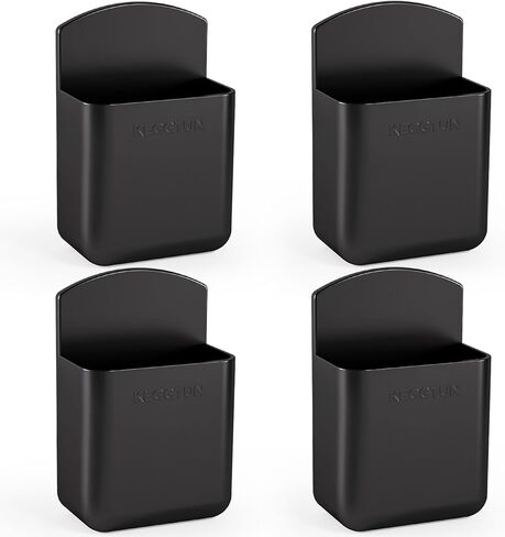 4 Pcs Wall Mount Remote Control Holder, Player Controller Holder, Air-Conditioner Organizer Caddy Box Air-Conditioner Remote Hanger for Home Nightstand Office Desk School Supply in Saudi Arabia