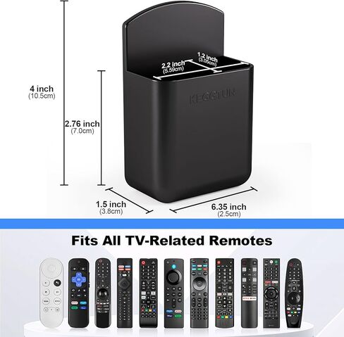 4 Pcs Wall Mount Remote Control Holder, Player Controller Holder, Air-Conditioner Organizer Caddy Box Air-Conditioner Remote Hanger for Home Nightstand Office Desk School Supply in Saudi Arabia