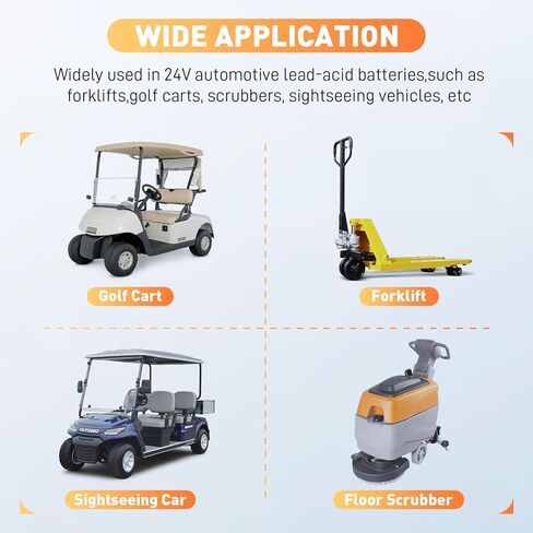 Suraziki 24V 30Amp Forklift Charger, 24V Lead Acid Battery Charger for Pallet Jack/Floor Scrubber, with Anderson50A and 175A Connector in Saudi Arabia