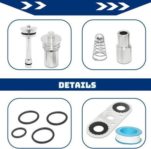 STL010 Transmission Cooler Flow Bypass Valve & Gasket and Transmission Cooler Barbell Upgrade Kit for GM 6L80/6L90/8L80/8L90E/10L90 (2014-Up) - Superior Sure Cool System Replacement in Saudi Arabia