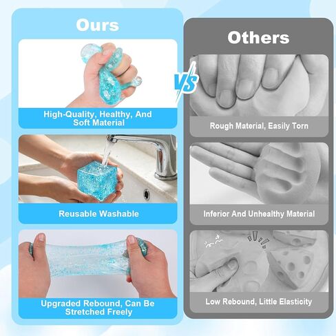 Stress Cube Squishy Stress Balls,Slow Rebound Soft Ice Cube Ball,Squishy Fidget Toys Stress Cube,Ice Cube Stress Ball Stress Relief Toys Squeeze Toys for Adults,5.5*5.5CM in Saudi Arabia