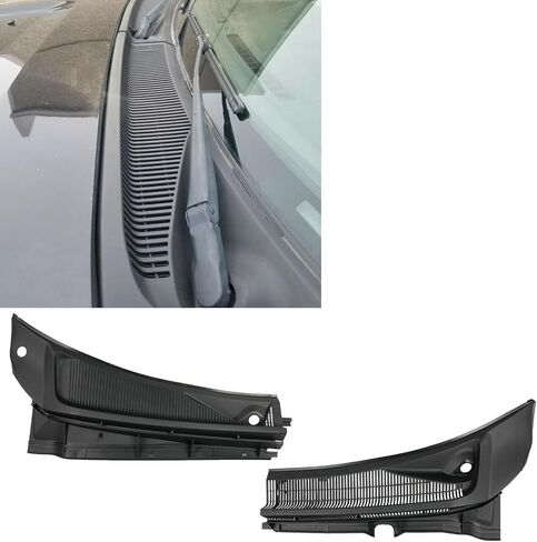 زوج لوحة غطاء القلنسوة لممسحة الزجاج الأمامي تناسب 2011-2016 Ford F250 F350 F450 F550 لوحة إدخال الشبكة الأمامية فائقة التحمل F-250 الجانب الأيسر والأيمن BC3Z-25022A69-AA BC3Z-25022A68-AA in Kuwait