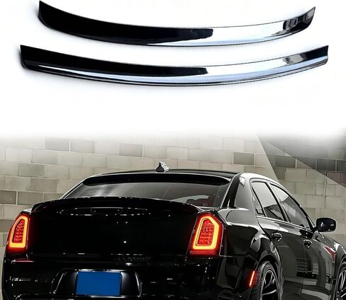 Rear Window Roof Spoiler and Rear Trunk Spoiler Wing Compatible with Chrysler 300 300C 300S 2015-2010 Glossy Black in Saudi Arabia