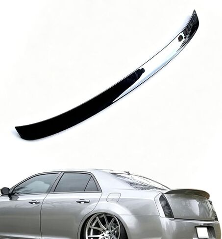 Rear Window Roof Spoiler and Rear Trunk Spoiler Wing Compatible with Chrysler 300 300C 300S 2015-2010 Glossy Black in Saudi Arabia