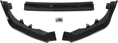 Time Serect V Style Front Spoiler Lip Splitter Kit for Volkswagen Golf GTI MK8 2022 2023 2024 2025 Painted Black 3Pcs Front Bumper Lip Splitter Spoiler Kit in Saudi Arabia
