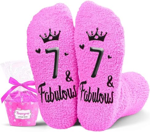 HAPPYPOP 10 Year Old Birthday Gifts Ideas for Girls - Socks for Kids Age 10, Gifts for Ten Year Old Girls, Presents for 10 Year Old Tween Girls in Saudi Arabia