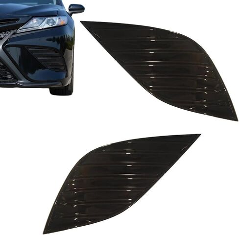 Fog Light Cover Fit for 2018-2020 Toyota Camry Repacement for 81481-06170, 81481-06180, TO1039209, TO1038209 ABS Plastic Fog Lamp Cover Glossy Black in Saudi Arabia