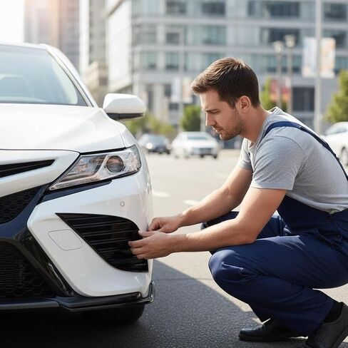 Fog Light Cover Fit for 2018-2020 Toyota Camry Repacement for 81481-06170, 81481-06180, TO1039209, TO1038209 ABS Plastic Fog Lamp Cover Glossy Black in Saudi Arabia