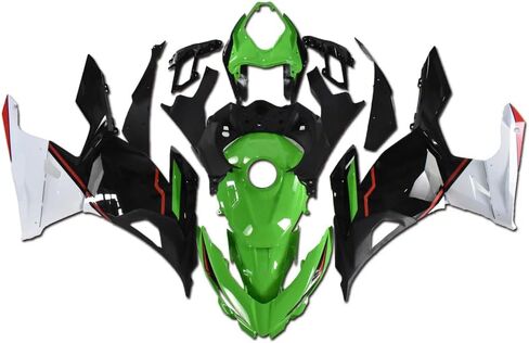 MC Green White Black Fairing Fit for Kawasaki Ninja 2018 2019 2020 2021 2022 2023 EX400 400R Injection Mold ABS Plastics New Bodywork 18 19 20 21 22 23 M42 in Saudi Arabia