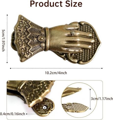 Vintage Lady's Hand Shaped Metal Paper Clip, Journal Clip Planner Book Decorative Clip Traveler's Notebook Accessories Clamp for Journaling Scrapbook Home Office in Kuwait
