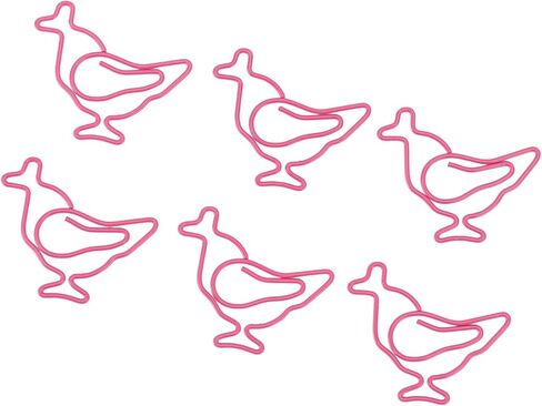 100pcs Cute Reusable Paper Clips Chick Shape Animal Paper Clips Iron Wire for School Office in Kuwait