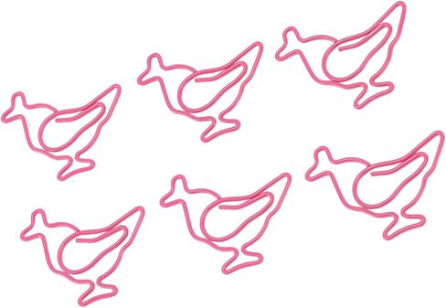 100pcs Cute Reusable Paper Clips Chick Shape Animal Paper Clips Iron Wire for School Office in Kuwait