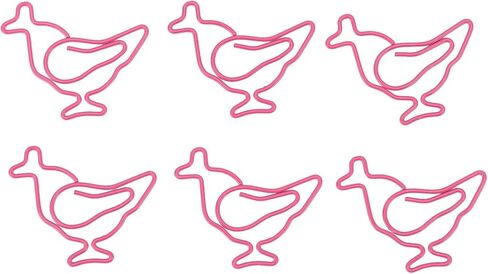 100pcs Cute Reusable Paper Clips Chick Shape Animal Paper Clips Iron Wire for School Office in Kuwait