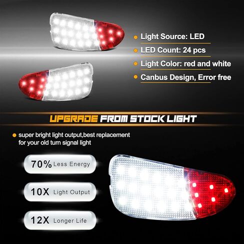 مصابيح LED للباب الداخلي ولوحة الباب متوافقة مع Ford F150 1997-2003، 1997-1999 F250، عبوتان in Kuwait