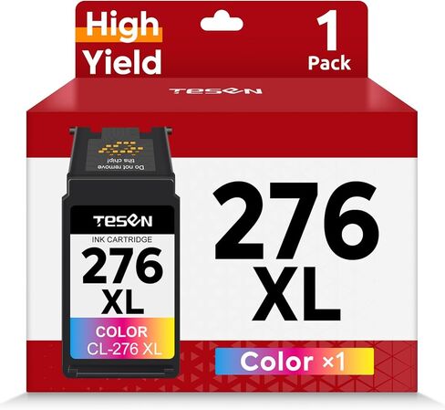 TESEN PG-275XL CL-276XL Replacement for Canon Ink 275 and 276 PG275 CL276 275XL 276XL Ink Cartridge Combo Pack for PIXMA TR4720 TS3522 TS3500 TR4700 TR4722 TS3720 Printer Ink Cartridge(Color,1 Pack) in Saudi Arabia