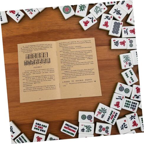 BESPORTBLE Antique Style Mahjong Rule Book Detailed Instructions Strategies for Chinese Mahjong in Kuwait