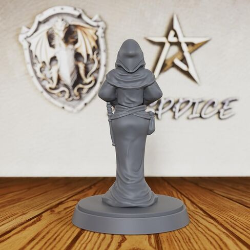 الزنزانات والتنينات النسائية المصغرة غير المطلية DND Minis، تمثال لعبة RPG على الطاولة، هدية مثالية لألعاب تقمص الأدوار وعشاق المعرفة الغامضة-AS147 in Kuwait