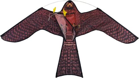 PESTEZE USA Premium Realistic Hawk Kite with String [47x27 Inch] EZ & Fun to Fly. Provides Humane Bird Deterrence in Yards & Farms. Protects Vegetables, Fruits & Crops from Pest Birds & Critters in Saudi Arabia