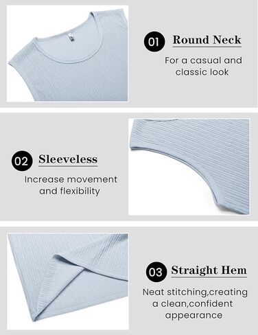 COOFANDY Men's Ribbed Knit Tank Tops Sleeveless Muscle T Shirts Casual Basic Tank Shirts in Saudi Arabia