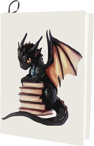 CRASPIRE Fantasy Book Cover Fabric Book Sleeve Polyester Western Dragon Cartoon Animation Stretchable Washable Reusable Notebook Protector for Book Lover Hardcover Paperback Textbook in Kuwait