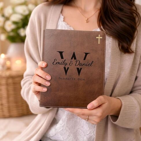 Personalized NIV Journaling Family Bible, Wide-Margin, Red Letter, Bible Tabs + Highlighters, Complete Study Set, Wedding & Anniversary Gift in Saudi Arabia