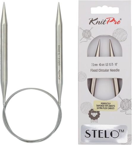 إبر دائرية من الدانتيل KnitPro Stelo مقاس 24 بوصة (60 سم) | مقاس أمريكي 4 (3.5 مم) in Kuwait