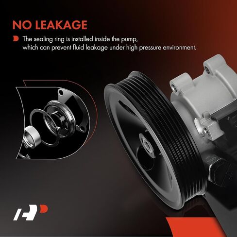 مضخة توجيه قوية A-Premium، مع خزان وبكرة، متوافقة مع Jeep WJ Series Grand Cherokee 2001-2004 4.7L & Dodge Ram 1500 2004-2006، Viper 2003-2006 in Kuwait