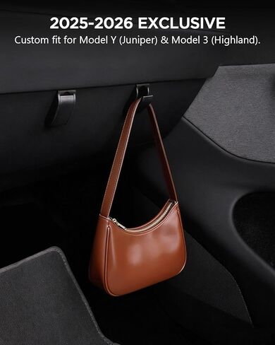 4-Pack Car Hooks for Tesla Model Y Juniper & Model 3 Highland Accessories 2026 2025, Retractable Glove Box Hanger & Rear Seat Clip, Interior Organizer for Handbag, Backpack, Grocery Bag in Saudi Arabia