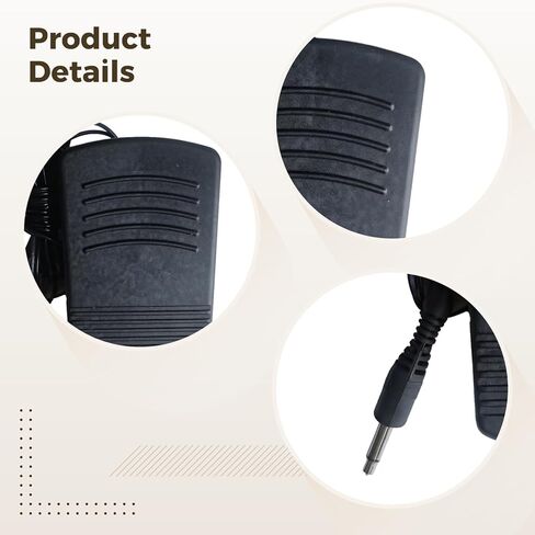 Foot Pedal for Sewing Machine, Foot Operated Controller Compatible with 6V Mini Household Sewing Machines, Momentary Foot Pedal Switch in Saudi Arabia