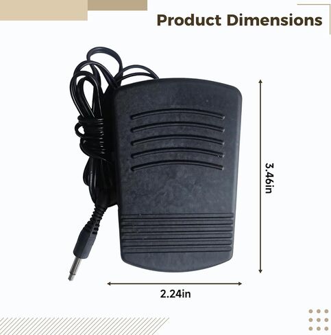 Foot Pedal for Sewing Machine, Foot Operated Controller Compatible with 6V Mini Household Sewing Machines, Momentary Foot Pedal Switch in Saudi Arabia