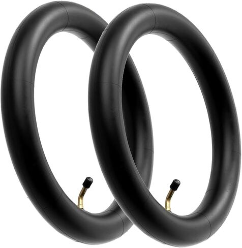 10x2.125 Heavy Duty Scooter Tubes with Angled Valve Stem TR87 (2-Pack), Compatible for 10x1.90 10x1.95 10x2.0 10x2.125 54-152 Tire, Like F20, F25, F30, F40 Electric Scooter, Black in Saudi Arabia