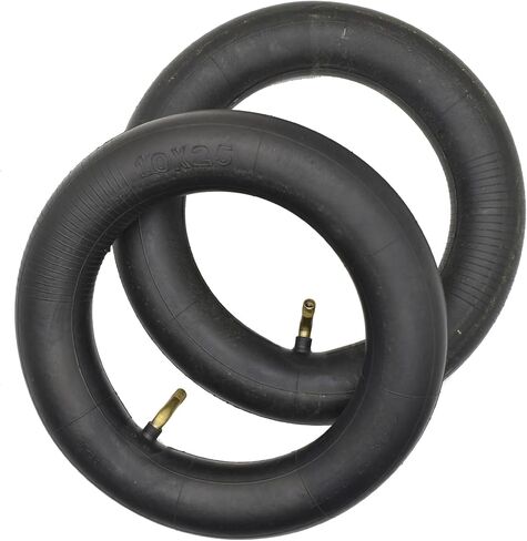 10x2.125 Heavy Duty Scooter Tubes with Angled Valve Stem TR87 (2-Pack), Compatible for 10x1.90 10x1.95 10x2.0 10x2.125 54-152 Tire, Like F20, F25, F30, F40 Electric Scooter, Black in Saudi Arabia