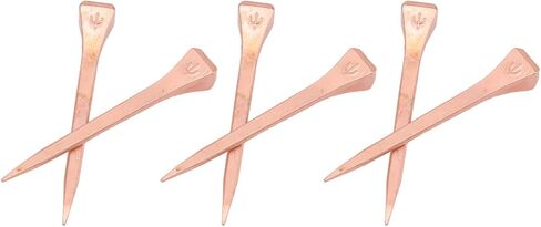 Jeanoko Copper Plated Horseshoe Nails, 250Pcs High Tensile Strength Horse Hoof Nails with Storage Box for Farrier, Horse Hoof Repair (E3) in Saudi Arabia