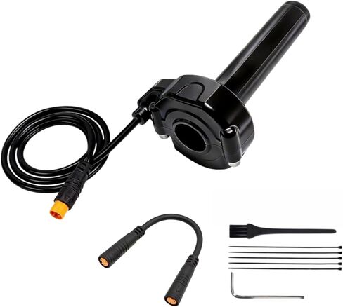 Full Twist Throttle for Macfox, 12V-72V Waterproof Quick Twist 3 Pin Ebike Throttle, Protecting for HappyRun Freego Heybike Electric Dirt Bike Scooter in Saudi Arabia