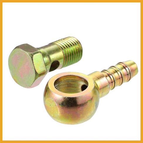1 مجموعة بانجو بولت كيت M14x1.5 بانجو بولت خرطوم بارب المناسب الفرامل خط المناسب محول مع غسالات النحاس للدراجات النارية سيارة الحديد البرونزية لهجة استبدال in Kuwait
