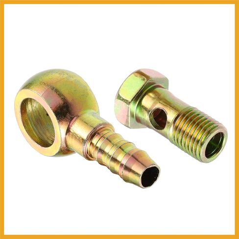 1 مجموعة بانجو بولت كيت M14x1.5 بانجو بولت خرطوم بارب المناسب الفرامل خط المناسب محول مع غسالات النحاس للدراجات النارية سيارة الحديد البرونزية لهجة استبدال in Kuwait
